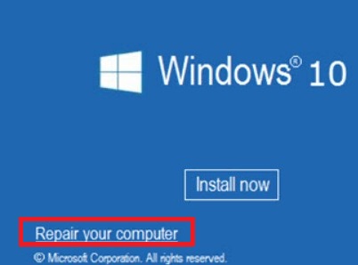 windows 10 repara tu computadora