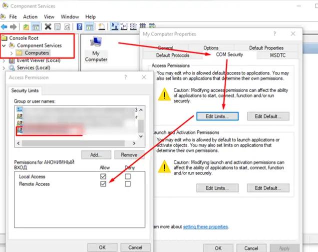 configurar el permiso de dcom para usar el administrador de Hyper-V en Windows 10