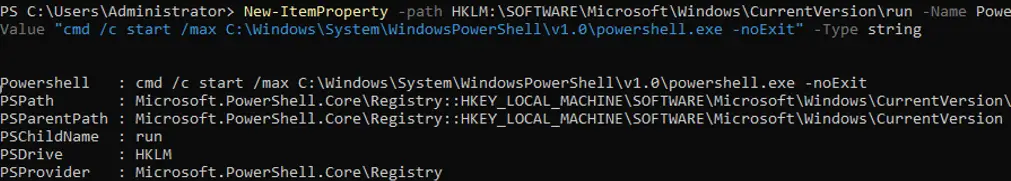 establecer powershell.exe como procesador predeterminado en el servidor Hyper-V