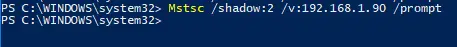 Mstsc - shadow connect ro una computadora con windows 10 de rds