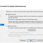 Restaurar Active Directory desde una copia de seguridad