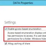 ¿Cómo habilitar la enumeración basada en acceso (ABE) en Windows Server?