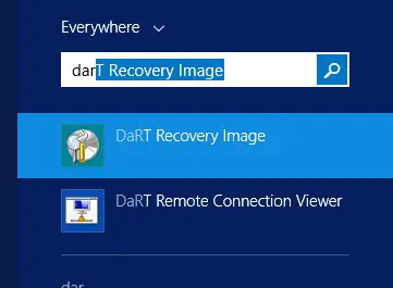 Imagen de recuperación de DaRT