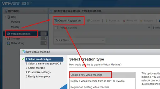 vmware: crea una nueva máquina virtual