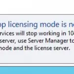 El modo de licencia para el host de sesión de escritorio remoto no está configurado