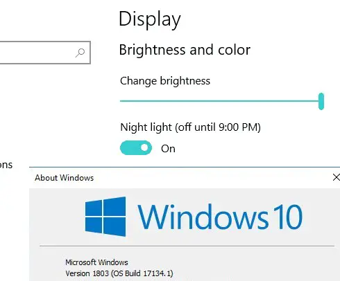 No se puede controlar el brillo de la pantalla después de instalar Windows 10 1803 April Update 