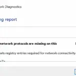 Error de protocolo de red de Windows 10: faltan entradas de registro de Windows Sockets