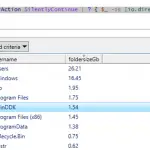 PowerShell: obtener tamaños de carpeta en disco en Windows