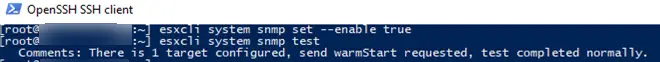 configure snmp en el host vmware esxi desde cli: 