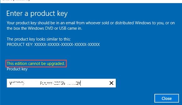 Windows Server 2016: esta edición no se puede actualizar
