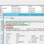 Error 10016 de DistributedCOM en Windows: la configuración de permisos específicos de la aplicación no otorga permiso de activación local