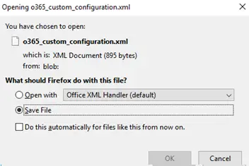 descargar el archivo odt xml con configuraciones de oficina personalizadas