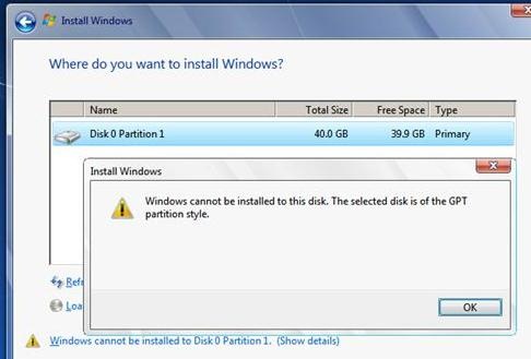 Windows no se puede instalar en este disco, el disco seleccionado es del estilo de partición GPT