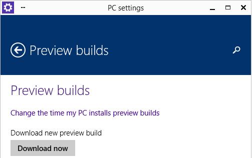 Windows 10 - descargar la compilación de actualización 
