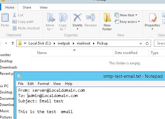 correo electrónico de prueba SMTP