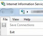 Opción faltante "Conectarse a un servidor IIS" en windows 10