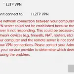 Configuración de la conexión VPN L2TP/IPSec detrás de un NAT, código de error de VPN 809
