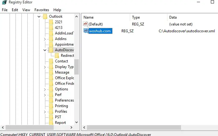 Outlook 2016: archivo local autodoscover.xml de configuración manual