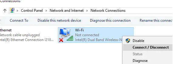 conectar wifi en el servidor de windows