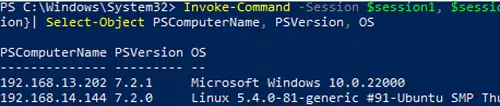 psremoting sobre ssh: ejecute comandos en hosts Windows y Linux